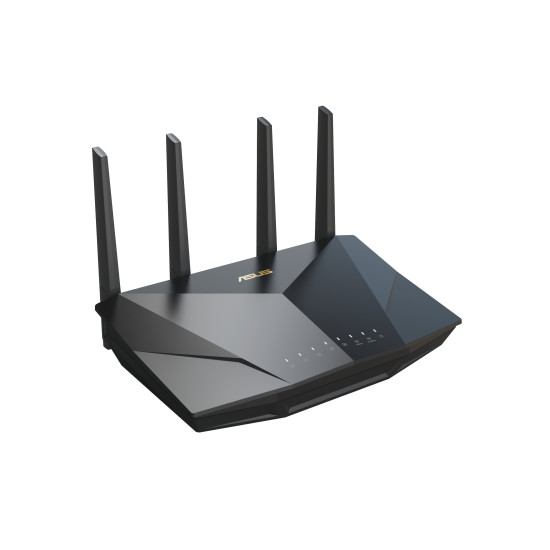 Wireless Router|ASUS|Wireless Router|5400 Mbps|Mesh|Wi-Fi 5|Wi-Fi 6|IEEE 802.11a|IEEE 802.11b|IEEE 802.11g|IEEE 802.11n|USB 3.2|4x10/100/1000M|LAN \ WAN ports 1|Number of antennas 4|RT-AX5400