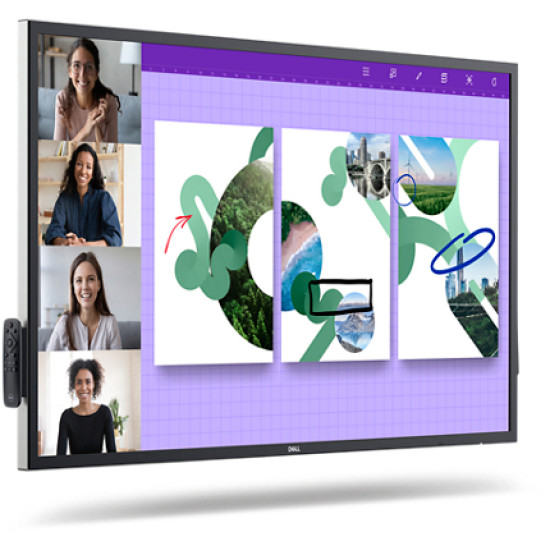 DELL P5524QT Interactive flat panel 139.7 cm (55") LCD 350 cd/m² 4K Ultra HD Black Touchscreen DELL P5524QT Interactive flat panel 139.7 cm (55") LCD 350 cd/m² 4K Ultra HD Black Touchscreen