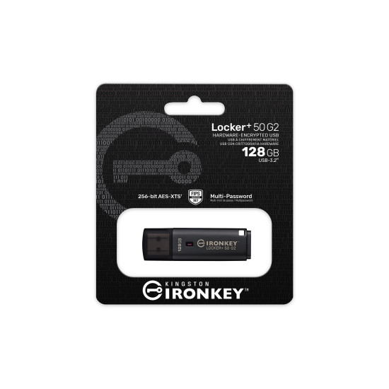 128GB IronKey Locker Plus 50 G2, FIPS 197, AES-256