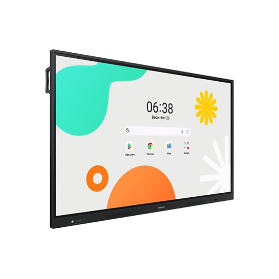 Samsung LH65WAFWLGCXEN interactive whiteboard 165.1 cm (65") 3840 x 2160 pixels Touchscreen Black