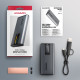 AXAGON EEM2-SD2 USB-C 3.2 Gen 2 - M.2 NVMe / SATA SSD 30-80mm ALU box grey, LCD display AXAGON EEM2-SD2 USB-C 3.2 Gen 2 - M.2 NVMe / SATA SSD 30-80mm ALU box grey, LCD display