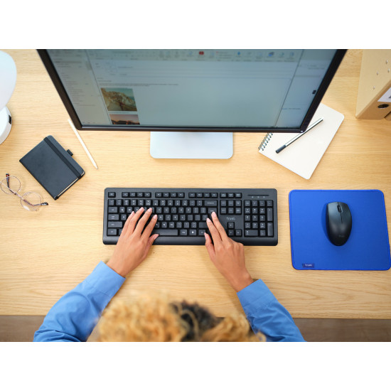 Trust Primo keyboard Mouse included Universal RF Wireless QWERTY US English Black Trust Primo keyboard Mouse included Universal RF Wireless QWERTY US English Black