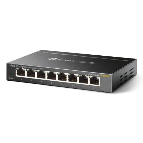 TP-Link TL-SG108E network switch Managed L2 Gigabit Ethernet (10/100/1000) Black TP-Link TL-SG108E network switch Managed L2 Gigabit Ethernet (10/100/1000) Black