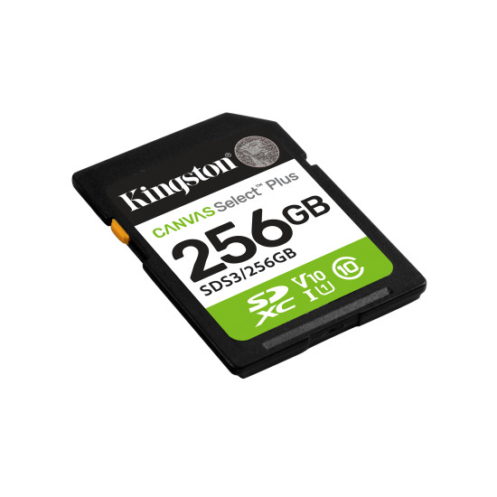 256GB SDXC Canvas Select Plus Gen3 150MB/s C10 UHS-I U1 V10