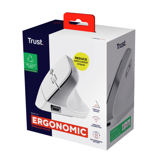 Trust Bayo II mouse Office Right-hand RF Wireless Optical 2400 DPI Trust Bayo II mouse Office Right-hand RF Wireless Optical 2400 DPI