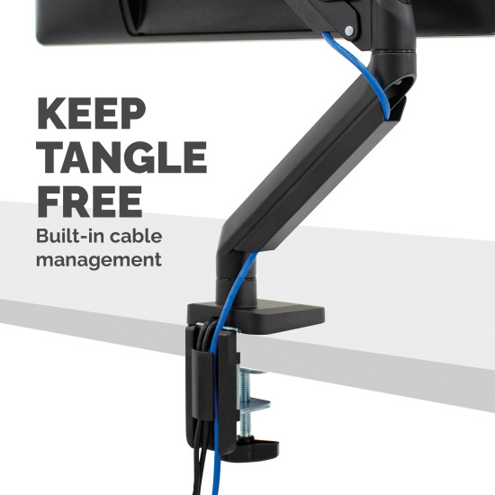 Fellowes Monitor Arm - Platinum Series Monitor Mount for 8KG 40 Inch Screens - Adjustable Monitor Desk Mount - Tilt 45° Pan 180° Swivel 360° Rotation 360°, VESA 75 x 75/100 x 100 - Black Fellowes Monitor Arm - Platinum Series Monitor Mount for 8KG 40 Inch Screens - Adjustable Monitor Desk Mount - Tilt 45° Pan 180° Swivel 360° Rotation 360°, VESA 75 x 75/100 x 100 - Black