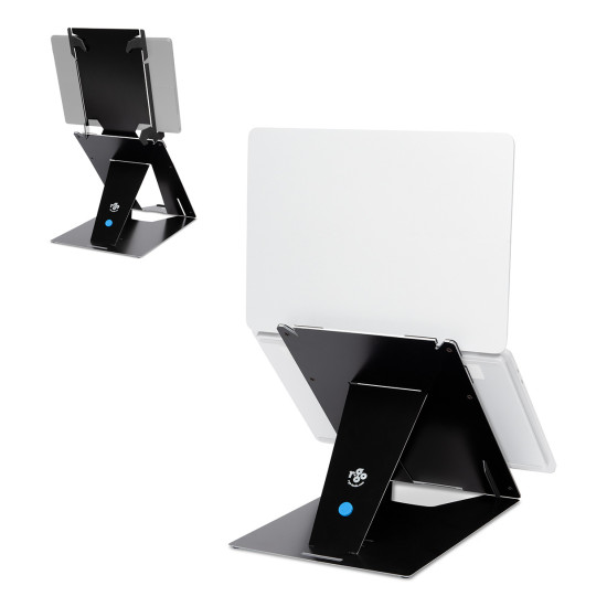 R-Go Tools Tablet and laptop stand R-Go Riser Duo, suitable for 10-22 inch screen, black R-Go Tools Tablet and laptop stand R-Go Riser Duo, suitable for 10-22 inch screen, black