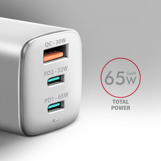 Axagon ACU-DPQ65W mobile device charger Mobile phone, Netbook, Laptop, Smartphone, Smartwatch, Tablet, Universal White AC Fast charging Indoor Axagon ACU-DPQ65W mobile device charger Mobile phone, Netbook, Laptop, Smartphone, Smartwatch, Tablet, Universal White AC Fast charging Indoor