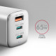 Axagon ACU-DPQ65W mobile device charger Mobile phone, Netbook, Laptop, Smartphone, Smartwatch, Tablet, Universal White AC Fast charging Indoor Axagon ACU-DPQ65W mobile device charger Mobile phone, Netbook, Laptop, Smartphone, Smartwatch, Tablet, Universal White AC Fast charging Indoor
