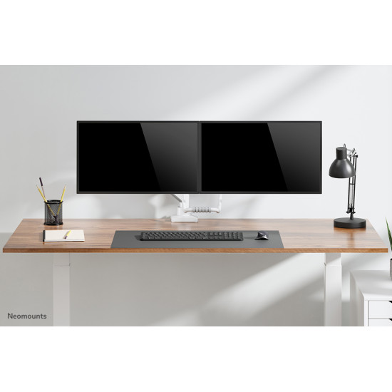 Neomounts DS75-450WH2 Monitor arm 17-32" - gas spring - Topfix - 180°-stop