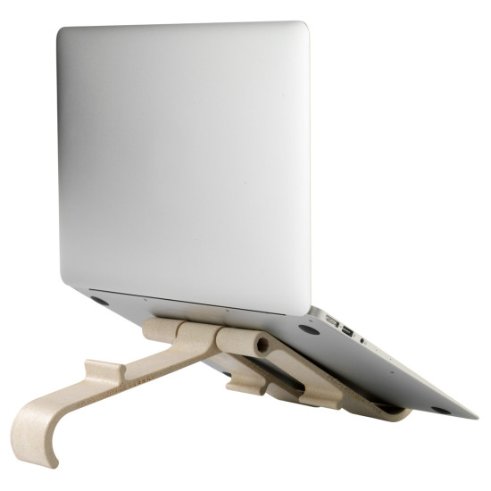 Laptop and tablet stand R-Go Treepod, ergonomic and modular, adjustable, biobased
