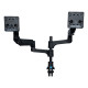 Monitor arm R-Go Caparo Dual, for two monitors, adjustable with gas spring, 3-9 kg load capacity, 100% circular, black Monitor arm R-Go Caparo Dual, for two monitors, adjustable with gas spring, 3-9 kg load capacity, 100% circular, black
