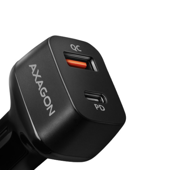 Axagon PWC-PQ38 mobile device charger Mobile phone, Laptop, Smartphone, Tablet, Universal Black Cigar lighter Fast charging Auto Axagon PWC-PQ38 mobile device charger Mobile phone, Laptop, Smartphone, Tablet, Universal Black Cigar lighter Fast charging Auto