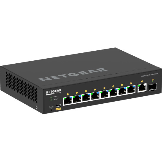 NETGEAR 8x1G PoE+ 110W 1x1G and 1xSFP Managed Switch NETGEAR 8x1G PoE+ 110W 1x1G and 1xSFP Managed Switch
