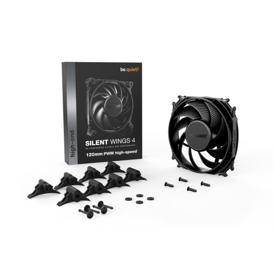 be quiet! SILENT WINGS 4 | 120mm PWM high-speed Computer case Fan 12 cm Black 1 pc(s) be quiet! SILENT WINGS 4 | 120mm PWM high-speed Computer case Fan 12 cm Black 1 pc(s)
