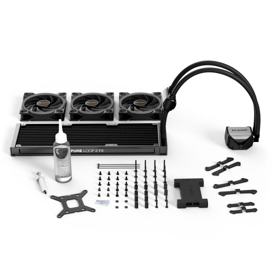 be quiet! Pure Loop 2 FX 360mm Processor All-in-one liquid cooler 12 cm Black 1 pc(s) be quiet! Pure Loop 2 FX 360mm Processor All-in-one liquid cooler 12 cm Black 1 pc(s)