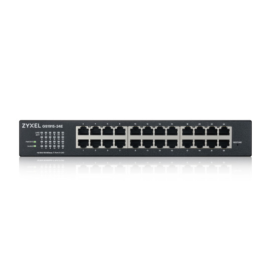 Zyxel GS1915-24E Managed L2 Gigabit Ethernet (10/100/1000) 1U Black Zyxel GS1915-24E Managed L2 Gigabit Ethernet (10/100/1000) 1U Black