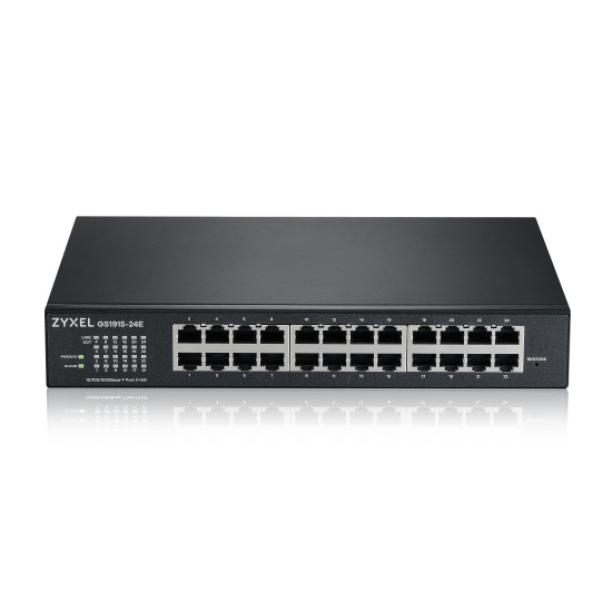 Zyxel GS1915-24E Managed L2 Gigabit Ethernet (10/100/1000) 1U Black Zyxel GS1915-24E Managed L2 Gigabit Ethernet (10/100/1000) 1U Black