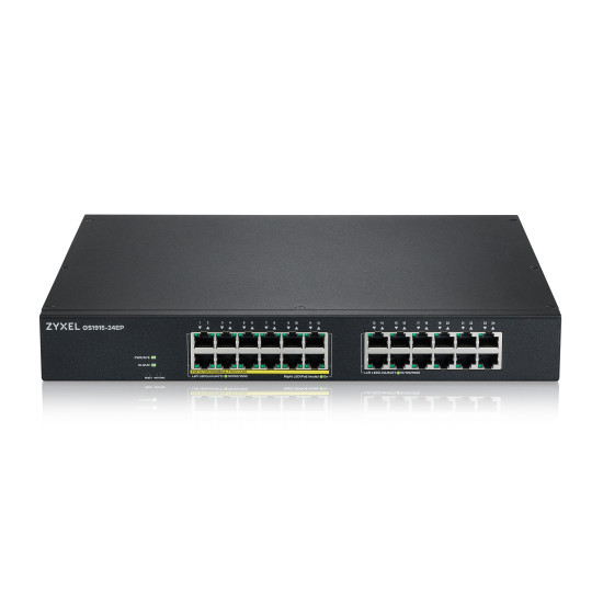 Zyxel GS1915-24EP Managed L2 Gigabit Ethernet (10/100/1000) Power over Ethernet (PoE) 1U Black Zyxel GS1915-24EP Managed L2 Gigabit Ethernet (10/100/1000) Power over Ethernet (PoE) 1U Black