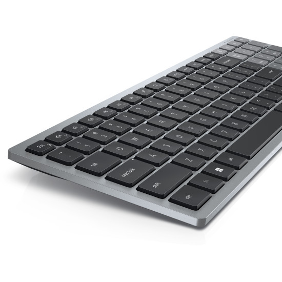 DELL KB740 keyboard Office RF Wireless + Bluetooth QWERTY US International Grey, Black