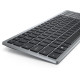 DELL KB740 keyboard Office RF Wireless + Bluetooth QWERTY US International Grey, Black