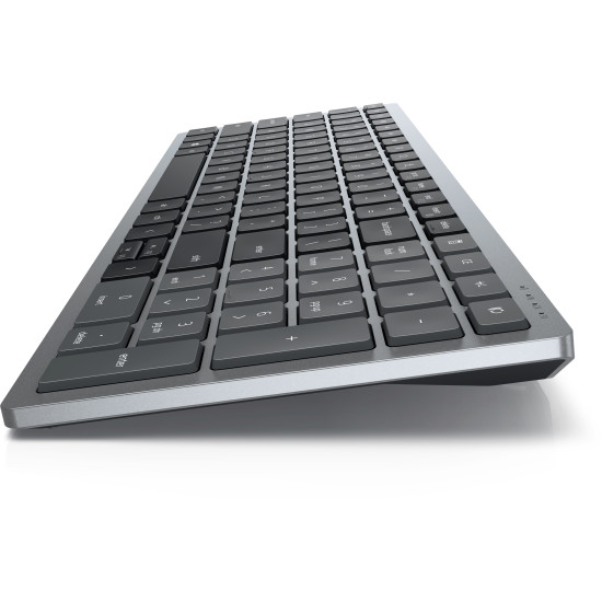 DELL KB740 keyboard Office RF Wireless + Bluetooth QWERTY US International Grey, Black