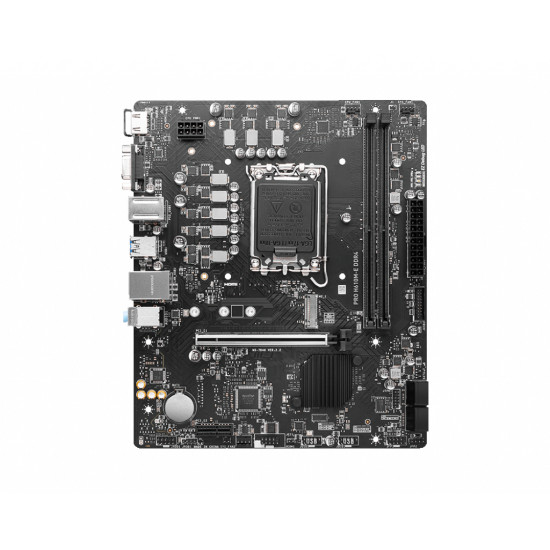 Mainboard|MSI|Intel H610|LGA1700|MicroATX|Memory DDR4|Memory slots 2|1xPCI-Express 1x|1xPCI-Express 16x|1xM.2|1x15pin D-sub|1xHDMI|4xUSB 2.0|2xUSB 3.2|1xPS/2|1xRJ45|3xAudio port|PROH610M-EDDR4 Mainboard|MSI|Intel H610|LGA1700|MicroATX|Memory DDR4|Memory slots 2|1xPCI-Express 1x|1xPCI-Express 16x|1xM.2|1x15pin D-sub|1xHDMI|4xUSB 2.0|2xUSB 3.2|1xPS/2|1xRJ45|3xAudio port|PROH610M-EDDR4