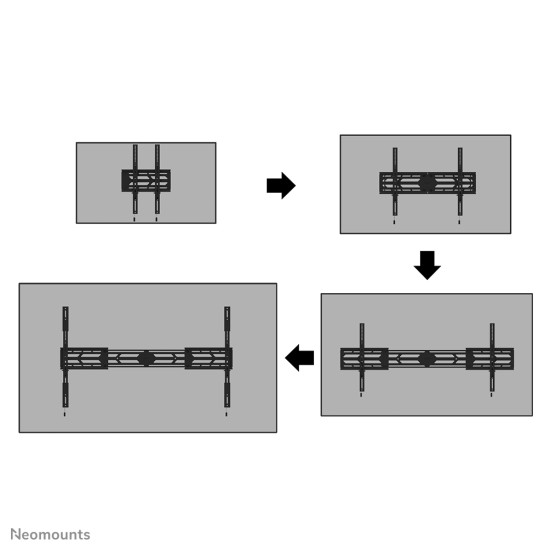 TV SET ACC WALL MOUNT/WL30S-950BL19 NEOMOUNTS