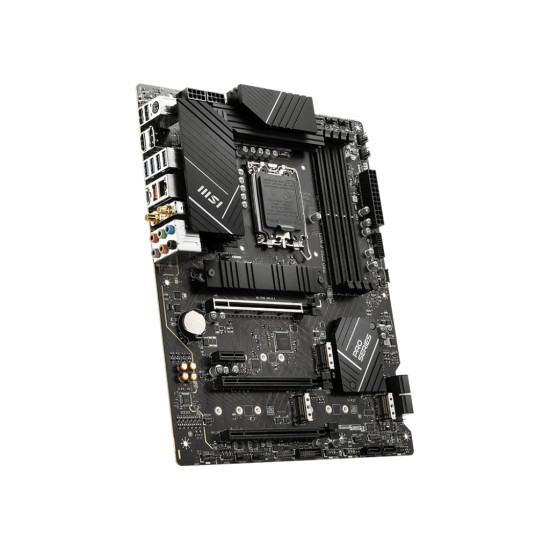 Mainboard|MSI|Intel Z790|LGA1700|ATX|Memory DDR5|Memory slots 4|1xPCI-Express 1x|3xPCI-Express 16x|4xM.2|1xHDMI|1xDisplayPort|4xUSB 2.0|3xUSB 3.2|1xUSB-C|1xPS/2|6xAudio port|PROZ790-PWIFI Mainboard|MSI|Intel Z790|LGA1700|ATX|Memory DDR5|Memory slots 4|1xPCI-Express 1x|3xPCI-Express 16x|4xM.2|1xHDMI|1xDisplayPort|4xUSB 2.0|3xUSB 3.2|1xUSB-C|1xPS/2|6xAudio port|PROZ790-PWIFI