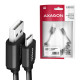 Axagon BUCM-AM10TB USB cable USB 2.0 0.6 m USB C USB A Black Axagon BUCM-AM10TB USB cable USB 2.0 0.6 m USB C USB A Black