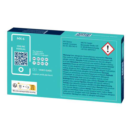 CPU COOLER ACC THERMAL PASTE/ACTCP00084A ARCTIC CPU COOLER ACC THERMAL PASTE/ACTCP00084A ARCTIC