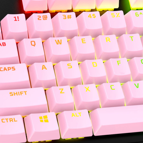 HyperX Full key Set Keycaps - PBT (Pink) Keyboard cap HyperX Full key Set Keycaps - PBT (Pink) Keyboard cap