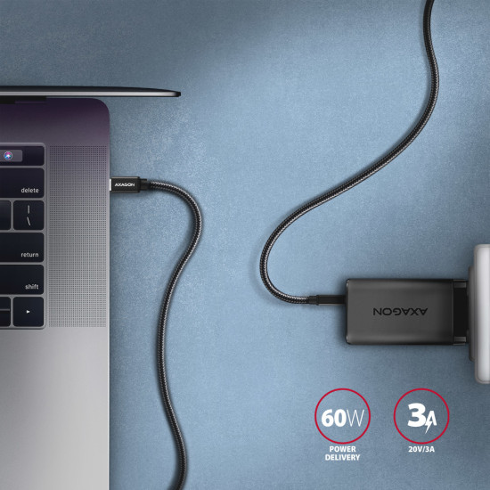 Axagon BUCM3-CM20AB USB cable USB 3.2 Gen 1 (3.1 Gen 1) 2 m USB C Black Axagon BUCM3-CM20AB USB cable USB 3.2 Gen 1 (3.1 Gen 1) 2 m USB C Black