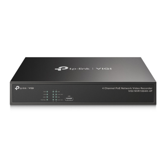 TP-Link VIGI 4 Channel PoE+ Network Video Recorder TP-Link VIGI 4 Channel PoE+ Network Video Recorder