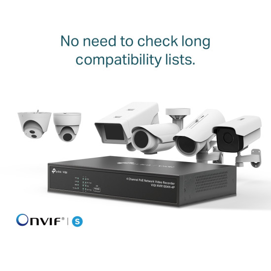 TP-Link VIGI 4 Channel PoE+ Network Video Recorder TP-Link VIGI 4 Channel PoE+ Network Video Recorder