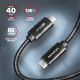 Axagon BUCM432-CM10AB USB cable USB4 Gen 3x2 1 m USB C Black Axagon BUCM432-CM10AB USB cable USB4 Gen 3x2 1 m USB C Black