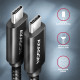 Axagon BUCM432-CM10AB USB cable USB4 Gen 3x2 1 m USB C Black Axagon BUCM432-CM10AB USB cable USB4 Gen 3x2 1 m USB C Black