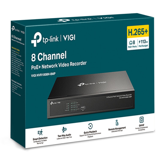 VIGI 8 Channel PoE+ Network Video Recorder VIGI 8 Channel PoE+ Network Video Recorder