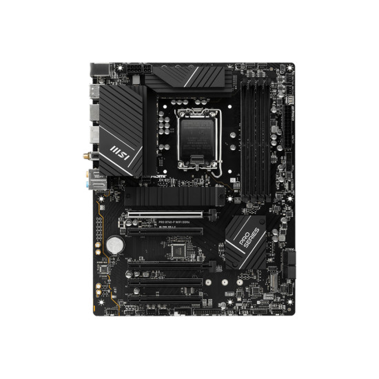 Mainboard|MSI|Intel B760 Express|LGA1700|ATX|Memory DDR4|Memory slots 4|5xPCI-Express 5.0 16x|2xM.2|1xHDMI|1xDisplayPort|4xUSB 2.0|2xUSB 3.2|1xUSB-C|1xPS/2|1xOptical S/PDIF|1xRJ45|5xAudio port|PROB760-PWIFIDDR4 Mainboard|MSI|Intel B760 Express|LGA1700|ATX|Memory DDR4|Memory slots 4|5xPCI-Express 5.0 16x|2xM.2|1xHDMI|1xDisplayPort|4xUSB 2.0|2xUSB 3.2|1xUSB-C|1xPS/2|1xOptical S/PDIF|1xRJ45|5xAudio port|PROB760-PWIFIDDR4