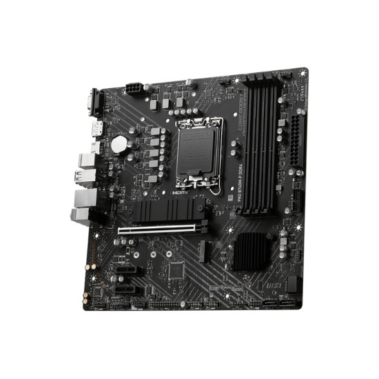 Mainboard|MSI|Intel B760 Express|LGA1700|Micro-ATX|Memory DDR4|Memory slots 4|2xPCI-Express 1x|1xPCI-Express 16x|2xM.2|1x15pin D-sub|1xHDMI|1xDisplayPort|4xUSB 2.0|1xUSB 3.2|1xUSB-C|2xPS/2|1xRJ45|3xAudio port|PROB760M-PDDR4 Mainboard|MSI|Intel B760 Express|LGA1700|Micro-ATX|Memory DDR4|Memory slots 4|2xPCI-Express 1x|1xPCI-Express 16x|2xM.2|1x15pin D-sub|1xHDMI|1xDisplayPort|4xUSB 2.0|1xUSB 3.2|1xUSB-C|2xPS/2|1xRJ45|3xAudio port|PROB760M-PDDR4