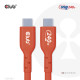 CLUB3D USB2 Type-C Bi-Directional USB-IF Certified Cable Data 480Mb, PD 240W(48V/5A) EPR M/M 3m / 9.84 ft CLUB3D USB2 Type-C Bi-Directional USB-IF Certified Cable Data 480Mb, PD 240W(48V/5A) EPR M/M 3m / 9.84 ft