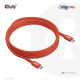 CLUB3D USB2 Type-C Bi-Directional USB-IF Certified Cable Data 480Mb, PD 240W(48V/5A) EPR M/M 3m / 9.84 ft CLUB3D USB2 Type-C Bi-Directional USB-IF Certified Cable Data 480Mb, PD 240W(48V/5A) EPR M/M 3m / 9.84 ft