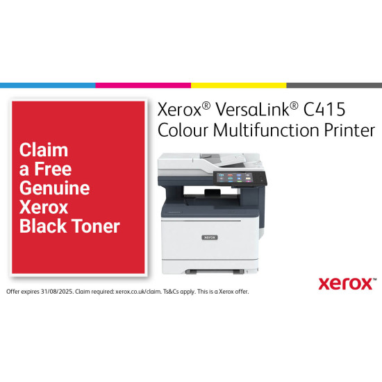 VersaLink C415 A4 40ppm Duplex Copy/Print/Scan/Fax PS3 PCL5e/6 2 Trays 251 Sheets VersaLink C415 A4 40ppm Duplex Copy/Print/Scan/Fax PS3 PCL5e/6 2 Trays 251 Sheets
