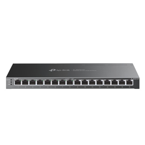 TP-Link JetStream 16-Port Gigabit Smart Switch with 8-Port PoE+ TP-Link JetStream 16-Port Gigabit Smart Switch with 8-Port PoE+