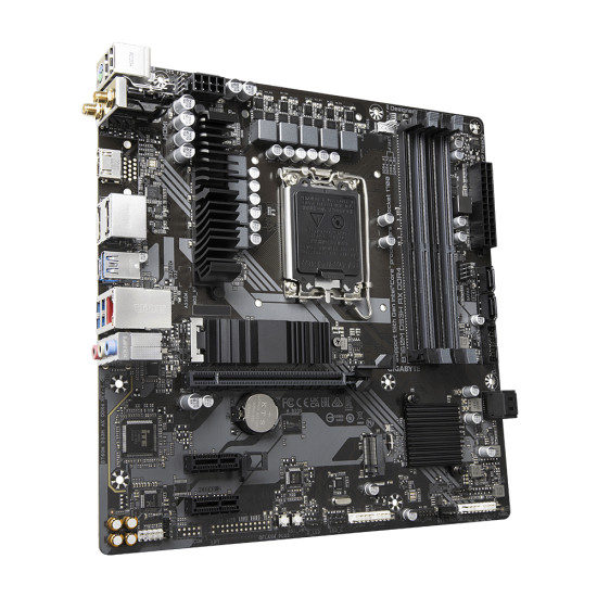 Mainboard|GIGABYTE|Intel B760 Express|LGA1700|Micro-ATX|Memory DDR4|Memory slots 4|2xPCI-Express 3.0 1x|1xPCI-Express 4.0 16x|2xM.2|1xHDMI|2xDisplayPort|2xAudio-In|1xAudio-Out|2xUSB 2.0|3xUSB 3.2|1xUSB-C|1xPS/2|1xRJ45|2xRF-Out|B760MDS3HAXDDR41.2 Mainboard|GIGABYTE|Intel B760 Express|LGA1700|Micro-ATX|Memory DDR4|Memory slots 4|2xPCI-Express 3.0 1x|1xPCI-Express 4.0 16x|2xM.2|1xHDMI|2xDisplayPort|2xAudio-In|1xAudio-Out|2xUSB 2.0|3xUSB 3.2|1xUSB-C|1xPS/2|1xRJ45|2xRF-Out|B760MDS3HAXDDR41.2