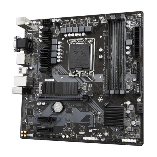 Mainboard|GIGABYTE|Intel B760 Express|LGA1700|Micro-ATX|Memory DDR4|Memory slots 4|2xPCI-Express 3.0 1x|1xPCI-Express 4.0 16x|2xM.2|1x15pin D-sub|1xHDMI|2xDisplayPort|2xUSB 2.0|3xUSB 3.2|1xUSB-C|1xPS/2|1xRJ45|3xAudio port|B760MDS3HDDR4 Mainboard|GIGABYTE|Intel B760 Express|LGA1700|Micro-ATX|Memory DDR4|Memory slots 4|2xPCI-Express 3.0 1x|1xPCI-Express 4.0 16x|2xM.2|1x15pin D-sub|1xHDMI|2xDisplayPort|2xUSB 2.0|3xUSB 3.2|1xUSB-C|1xPS/2|1xRJ45|3xAudio port|B760MDS3HDDR4