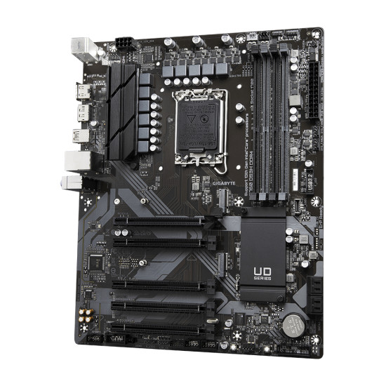 Mainboard|GIGABYTE|Intel B760 Express|LGA1700|ATX|Memory DDR4|Memory slots 4|4xPCI-Express 3.0 1x|1xPCI-Express 4.0 16x|2xM.2|1xHDMI|1xDisplayPort|4xUSB 2.0|1xUSB 3.2|1xUSB-C|1xPS/2|1xRJ45|3xAudio port|B760DS3HDDR4 Mainboard|GIGABYTE|Intel B760 Express|LGA1700|ATX|Memory DDR4|Memory slots 4|4xPCI-Express 3.0 1x|1xPCI-Express 4.0 16x|2xM.2|1xHDMI|1xDisplayPort|4xUSB 2.0|1xUSB 3.2|1xUSB-C|1xPS/2|1xRJ45|3xAudio port|B760DS3HDDR4