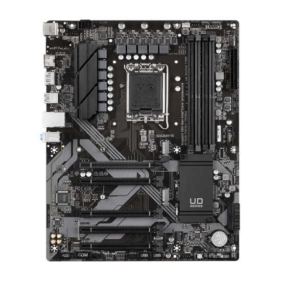 Mainboard|GIGABYTE|Intel B760 Express|LGA1700|ATX|Memory DDR4|Memory slots 4|4xPCI-Express 3.0 1x|1xPCI-Express 4.0 16x|2xM.2|1xHDMI|1xDisplayPort|4xUSB 2.0|1xUSB 3.2|1xUSB-C|1xPS/2|1xRJ45|3xAudio port|B760DS3HDDR4 Mainboard|GIGABYTE|Intel B760 Express|LGA1700|ATX|Memory DDR4|Memory slots 4|4xPCI-Express 3.0 1x|1xPCI-Express 4.0 16x|2xM.2|1xHDMI|1xDisplayPort|4xUSB 2.0|1xUSB 3.2|1xUSB-C|1xPS/2|1xRJ45|3xAudio port|B760DS3HDDR4