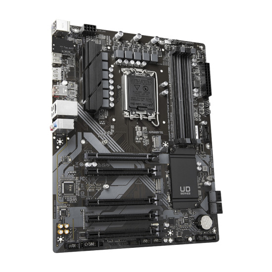 Mainboard|GIGABYTE|Intel B760 Express|LGA1700|ATX|Memory DDR4|Memory slots 4|4xPCI-Express 3.0 1x|1xPCI-Express 4.0 16x|2xM.2|1xHDMI|1xDisplayPort|4xUSB 2.0|1xUSB 3.2|1xUSB-C|1xPS/2|1xRJ45|3xAudio port|B760DS3HDDR4 Mainboard|GIGABYTE|Intel B760 Express|LGA1700|ATX|Memory DDR4|Memory slots 4|4xPCI-Express 3.0 1x|1xPCI-Express 4.0 16x|2xM.2|1xHDMI|1xDisplayPort|4xUSB 2.0|1xUSB 3.2|1xUSB-C|1xPS/2|1xRJ45|3xAudio port|B760DS3HDDR4