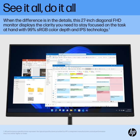 LCD Monitor|HP|E27 G5|27"|Business|Panel IPS|1920x1080|16:9|5 ms|6N4E2AA